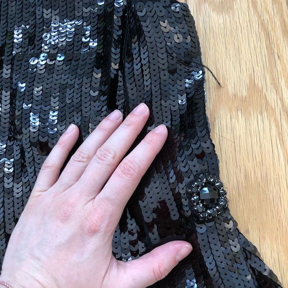 See by Chloe sequined black top Sz 44 - Picture 3 of 4